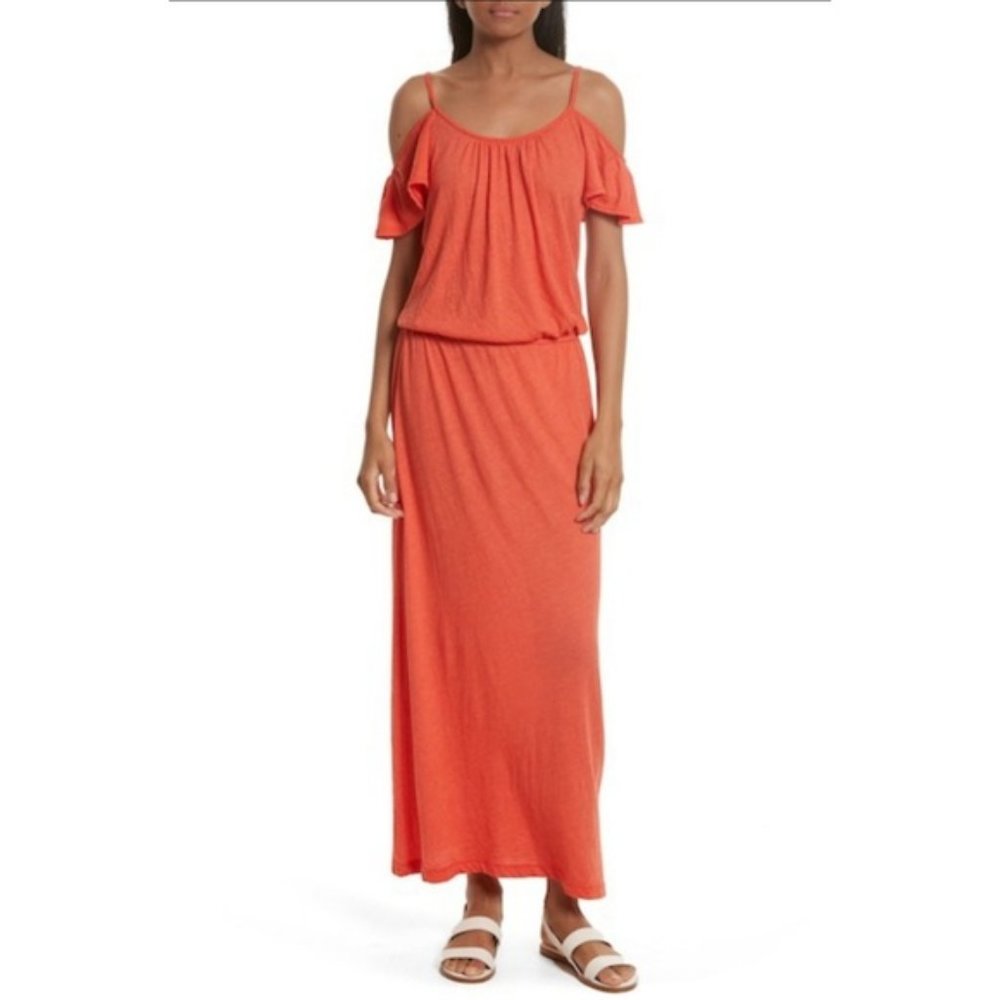 Soft Joie Jassina Jersey Maxi Dress Size Largeโ in Deep Poppy $198